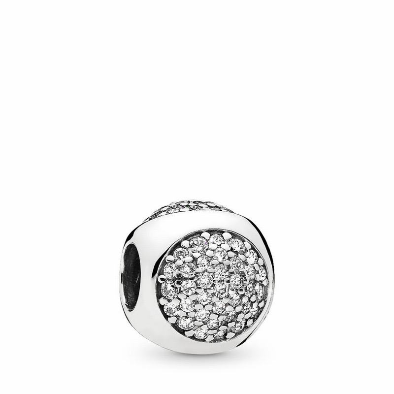 Pandora Dazzling Droplet Charm - Sterling Silver/Cubic Zirconia - Canada | TR3635DY